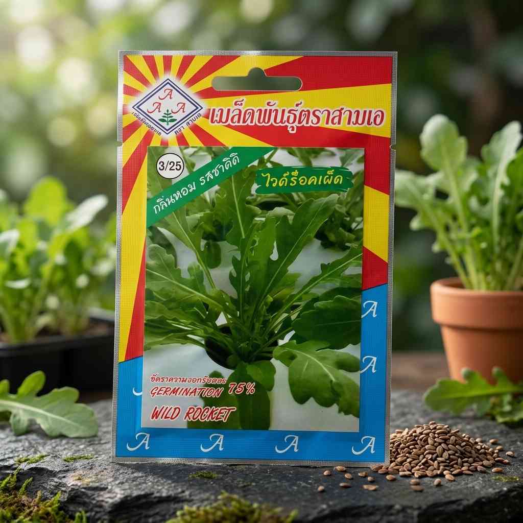 Wild Rocket - 1 gram seeds - AAA - Thai