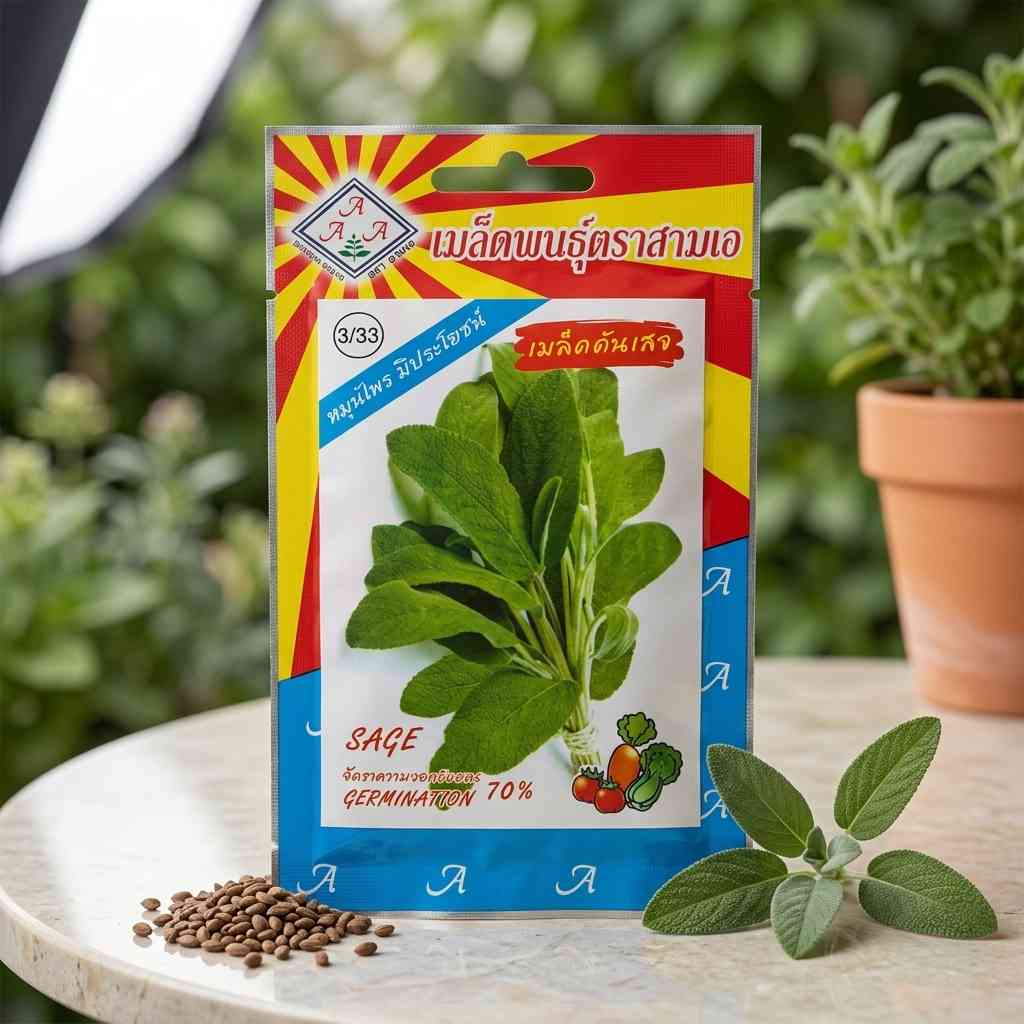 Sage - (40 to 50 seeds) - AAA - Thai