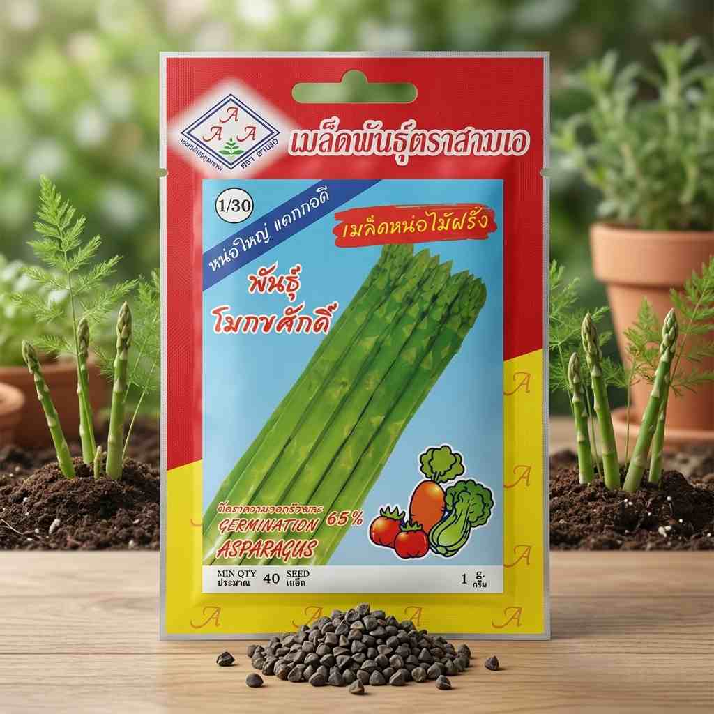 Asparagus - 40 Seeds - AAA - Thai