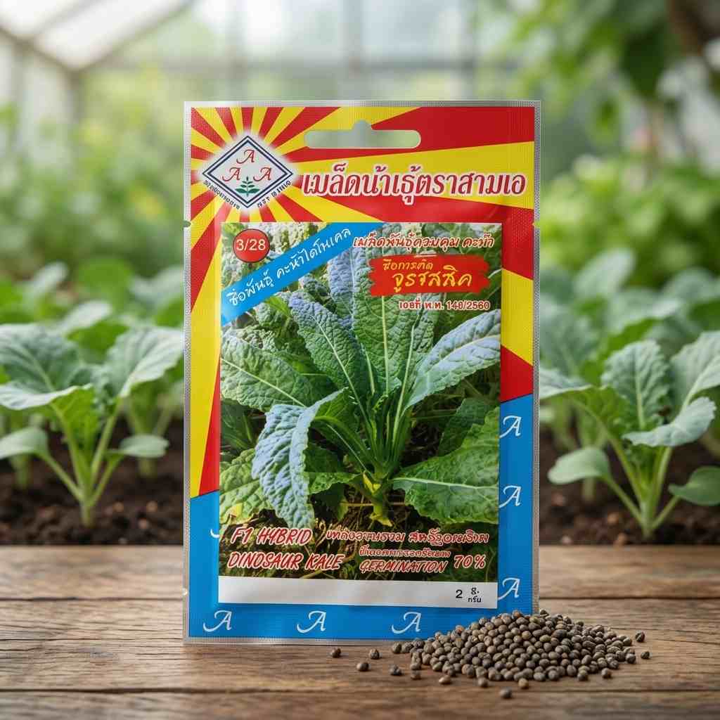 Dinosaur Kale - 190 seeds - AAA - Thai