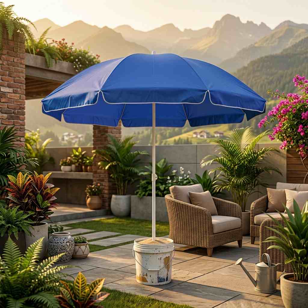 Garden Patio Umbrella (Blue)