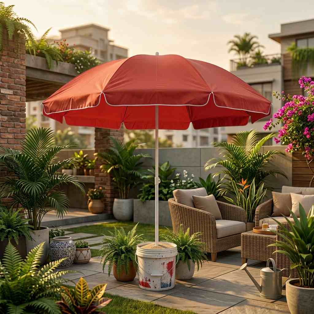 Garden Patio Umbrella (Red)