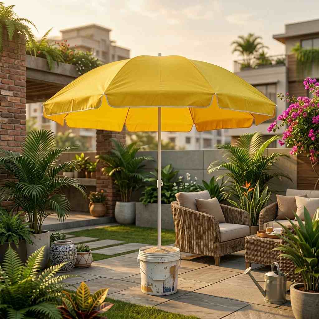 Garden Patio Umbrella (Yellow)
