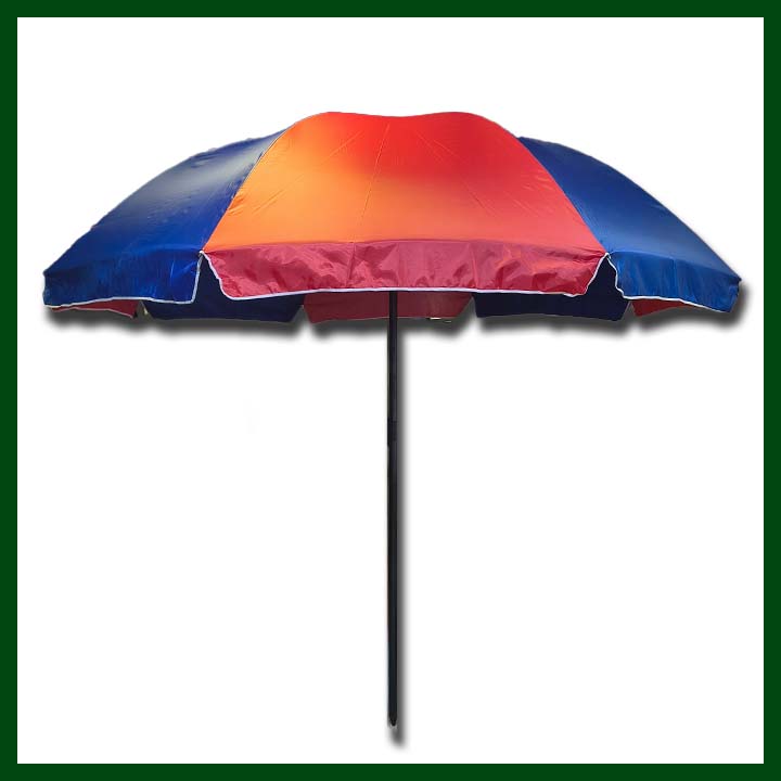 Garden Umbrella - 48 inch - Red & Blue (double rod) - Customized