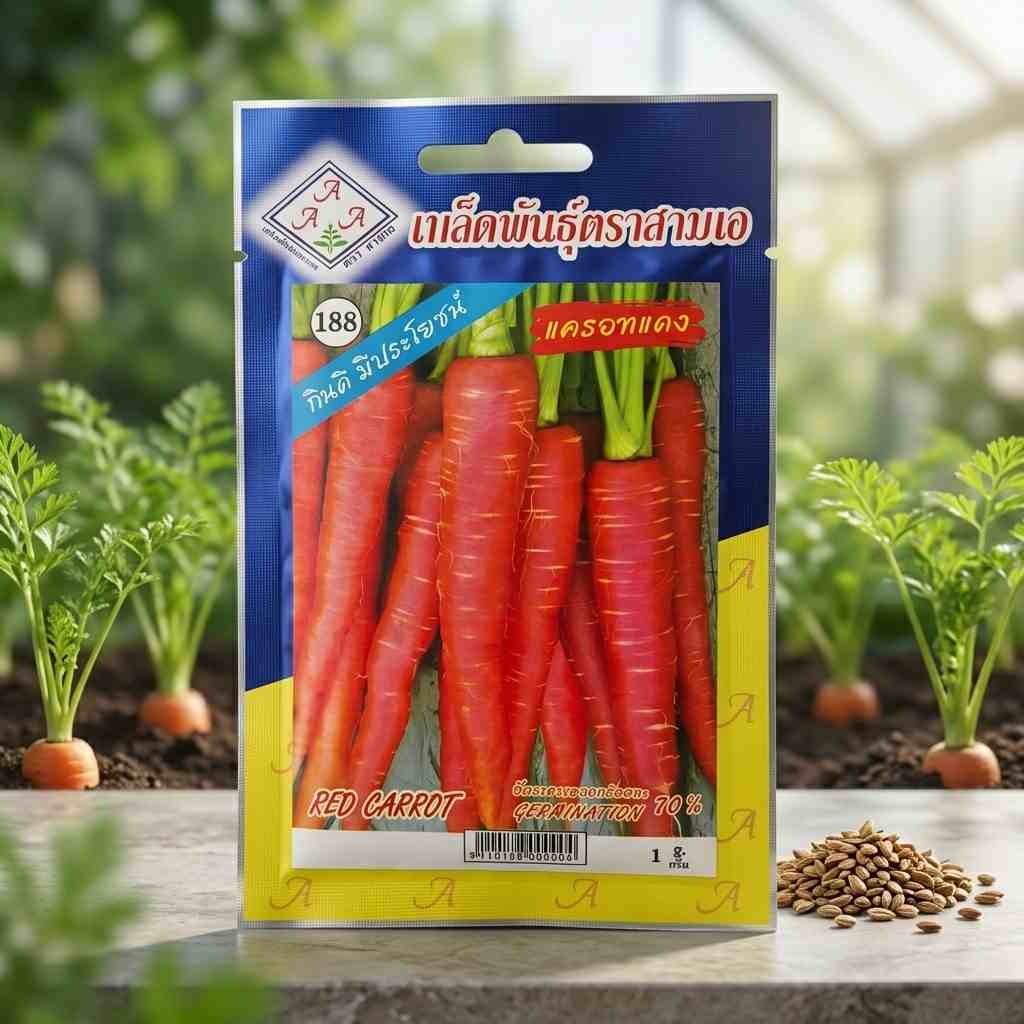 Red Carrot - 01 gram Seeds - AAA - Thai