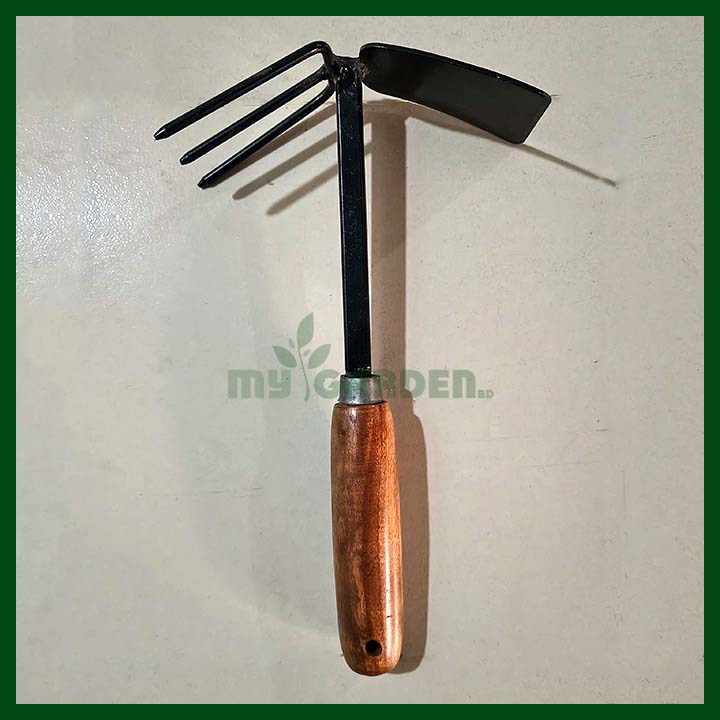 Rake & Hoe - Multipurpose - Wooden Handle - Image 3