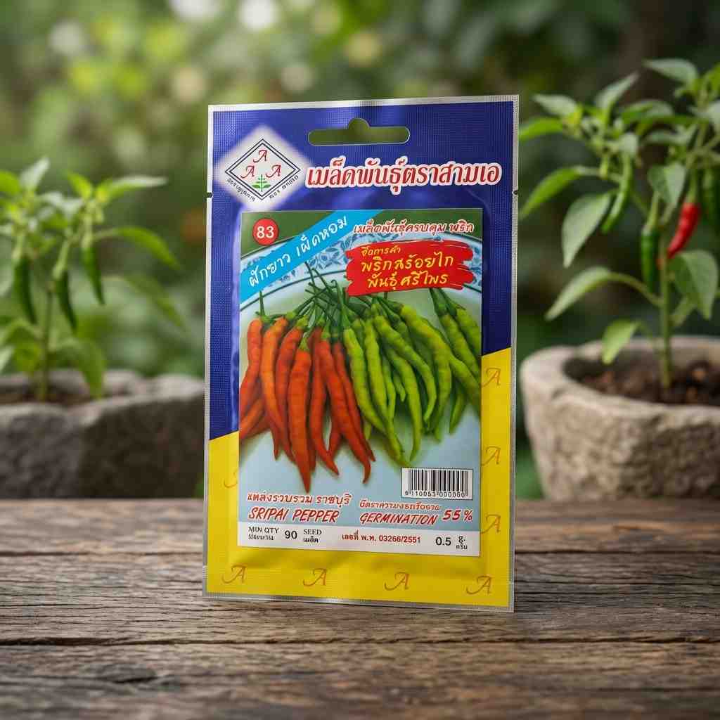 Sripai Pepper - 90 seeds - AAA - Thai