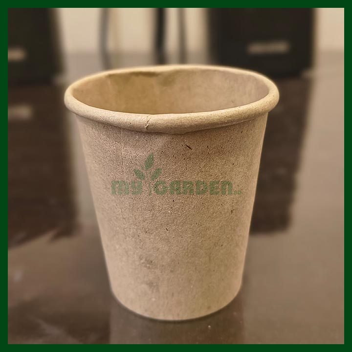 Biodegradable Brown Paper Cup (Seedling Cup) - 85 ml - 20 pcs Set