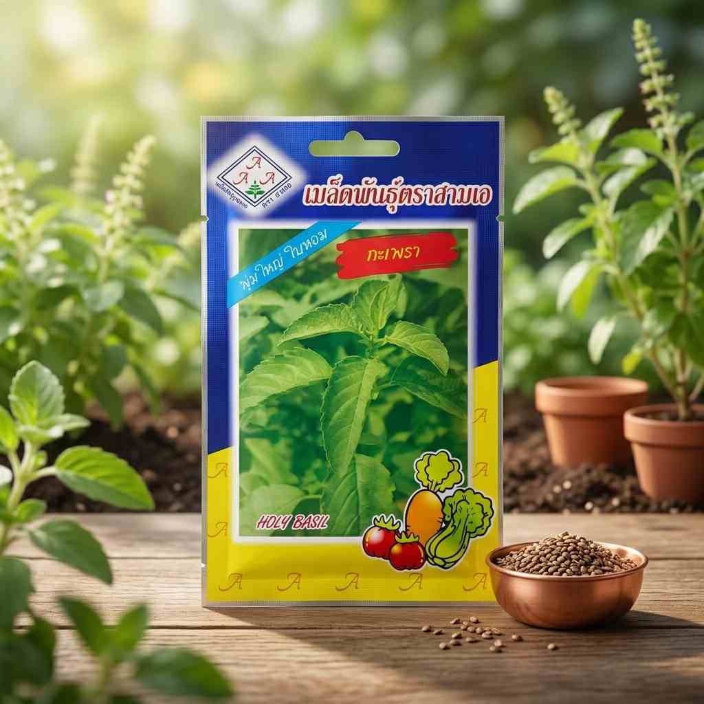 Holy Basil (Thai) - 4000 Seeds - AAA - Thai