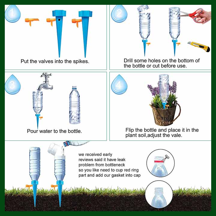 Self Watering Bottle Nozzle (Drip Watering) - 5 pcs - Image 3