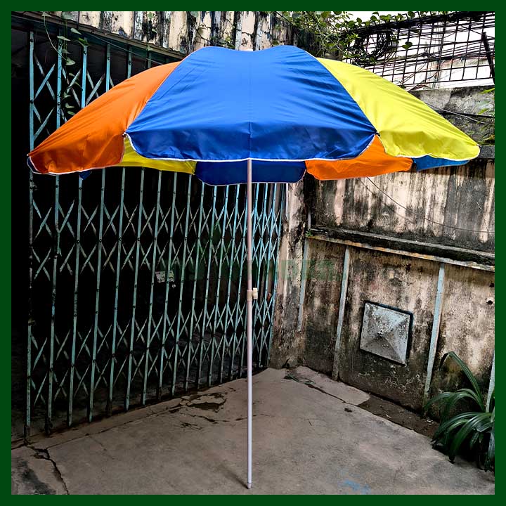 Garden Umbrella - 60 inch - Multicolor (Double Sheekh - Fabric with Inner Coating) - Customized - Image 3